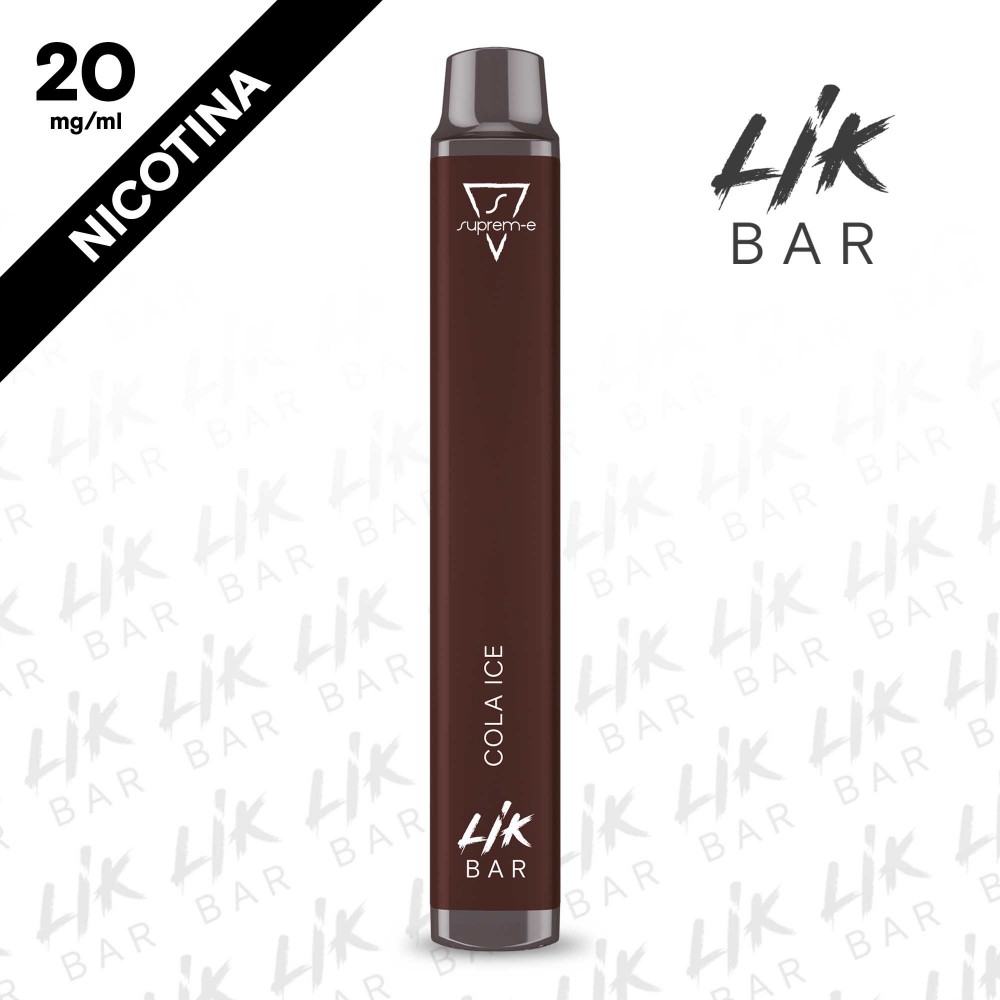 Cola Ice Sigaretta Elettronica Usa e Getta LIK BAR Nicotina 20 - By Suprem-e Cola Ice Sigaretta Elettronica Usa e Getta LIK BAR Nicotina 20 - By Suprem-e