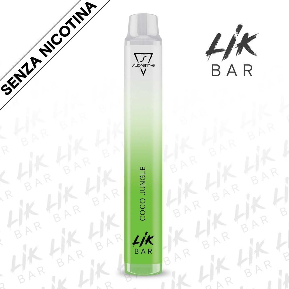 Coco Jungle Sigaretta Elettronica Usa e Getta LIK BAR - Senza Nicotina by Suprem-e Coco Jungle Sigaretta Elettronica Usa e Getta LIK BAR - Senza Nicotina by Suprem-e