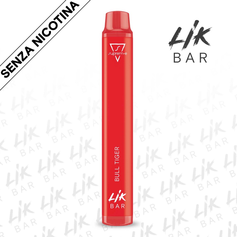 Bull Tiger Sigaretta Elettronica Usa e Getta LIK BAR - Senza Nicotina by Suprem-e Bull Tiger Sigaretta Elettronica Usa e Getta LIK BAR - Senza Nicotina by Suprem-e