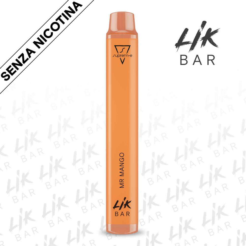 Mr Mango Sigaretta Elettronica Usa e Getta LIK BAR - Senza Nicotina - By Suprem-e Mr Mango Sigaretta Elettronica Usa e Getta LIK BAR - Senza Nicotina - By Suprem-e