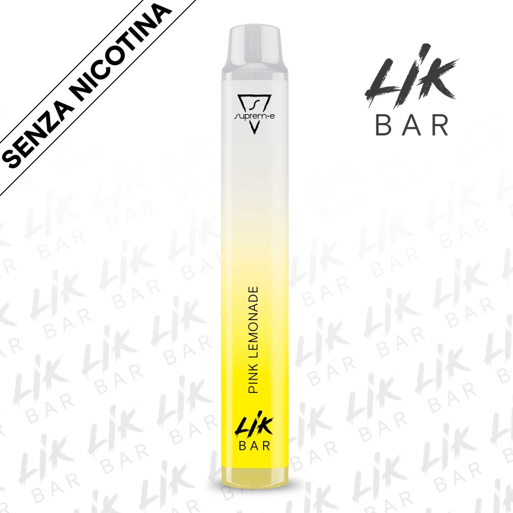 Pink Lemonade Sigaretta Elettronica Usa e Getta LIK BAR - Senza Nicotina by Suprem-e Pink Lemonade Sigaretta Elettronica Usa e Getta LIK BAR - Senza Nicotina by Suprem-e