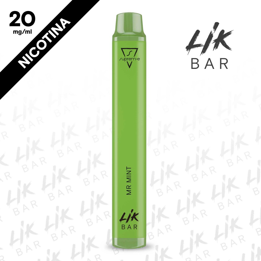 Mr Mint Sigaretta Elettronica Usa e Getta LIK BAR - Nicotina 20 by Suprem-e Mr Mint Sigaretta Elettronica Usa e Getta LIK BAR - Nicotina 20 by Suprem-e