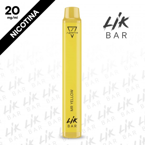 Mr Yellow Sigaretta Elettronica Usa e Getta LIK BAR - Nicotina 20 by Suprem-e