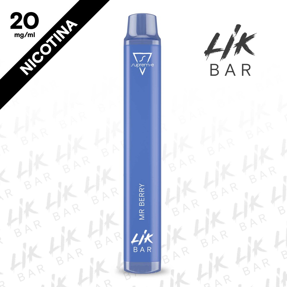 LIK BAR - Mr Berry - Nicotina 20 - Sigaretta Elettronica Usa e Getta By Suprem-e LIK BAR - Mr Berry - Nicotina 20 - Sigaretta Elettronica Usa e Getta By Suprem-e