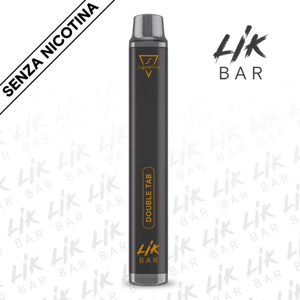 Double Tab Sigaretta Usa e Getta Tabacco LIK BAR - Senza Nicotina 600 Puff by Suprem-e Double Tab Sigaretta Usa e Getta Tabacco LIK BAR - Senza Nicotina 600 Puff by Suprem-e