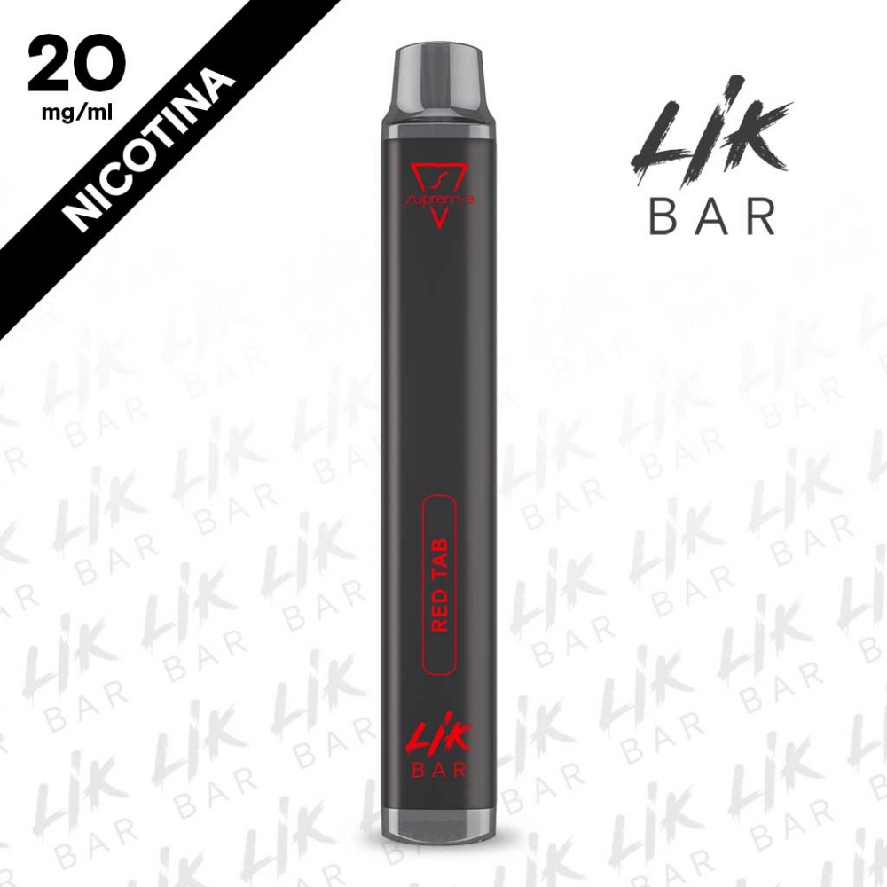 Red Tab Sigaretta Usa e Getta Tabacco LIK BAR - Nicotina 20 600 Puff by Suprem-e Red Tab Sigaretta Usa e Getta Tabacco LIK BAR - Nicotina 20 600 Puff by Suprem-e