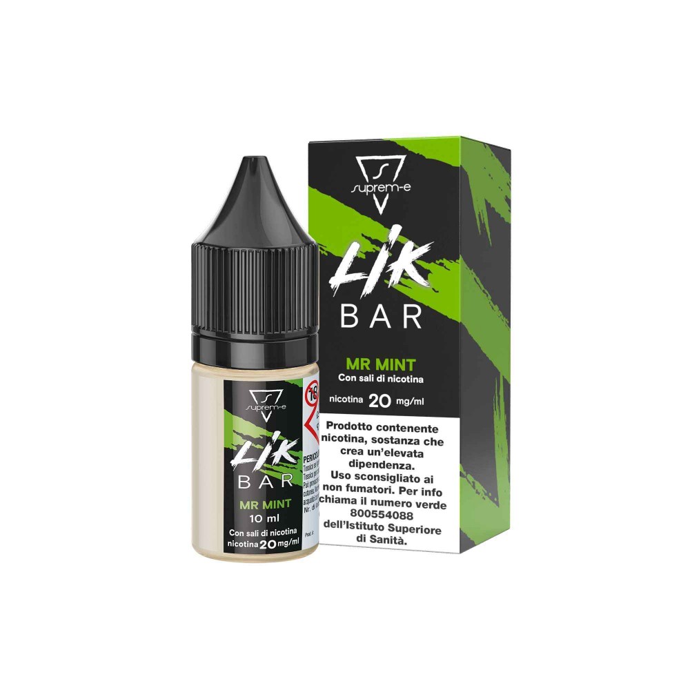 Liquido Sigaretta Elettronica LIK BAR MR MINT 10ml Nicotina Nic 0