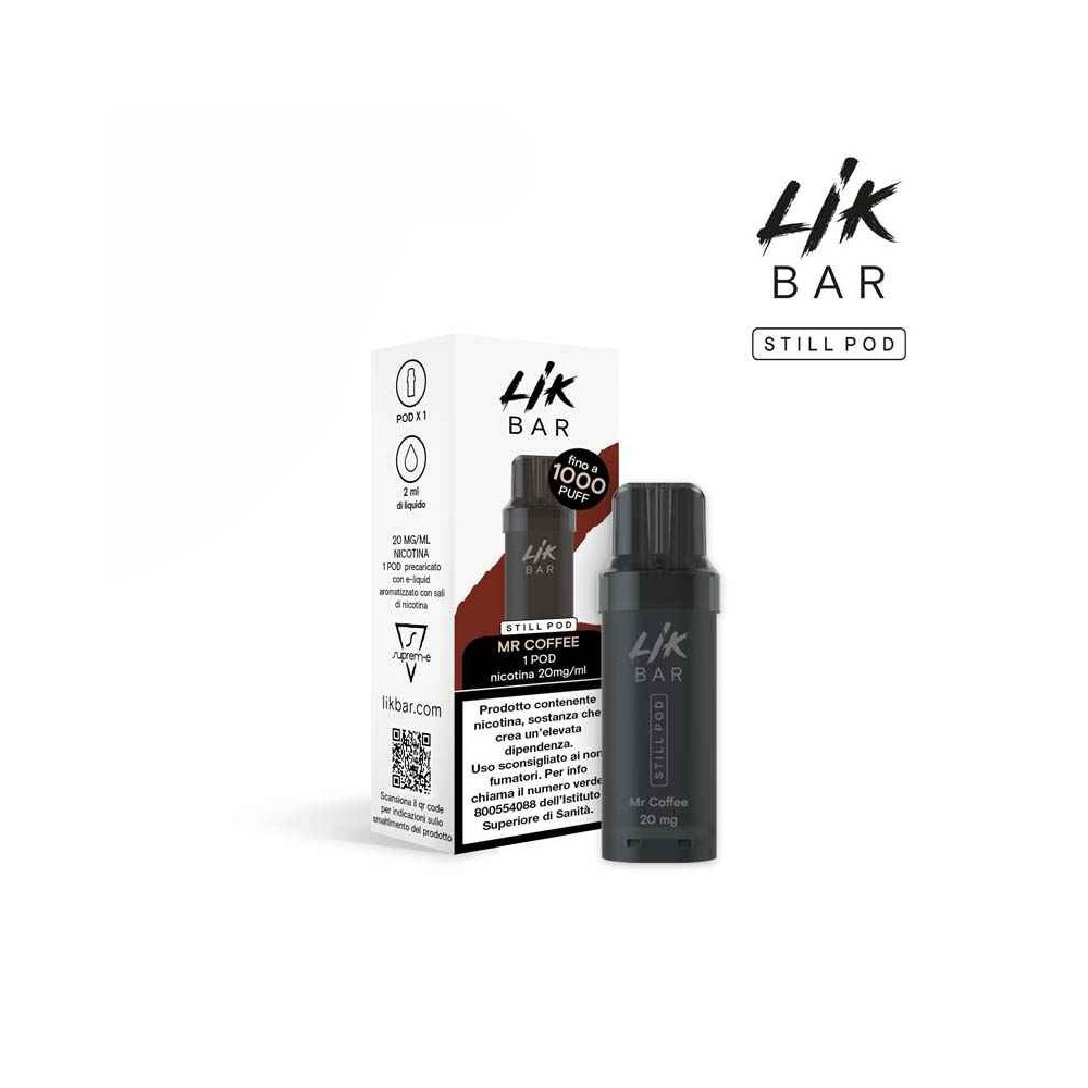 LIK BAR STILL POD - MR COFFEE - Senza Nicotina LIK BAR STILL POD - MR COFFEE - Senza Nicotina
