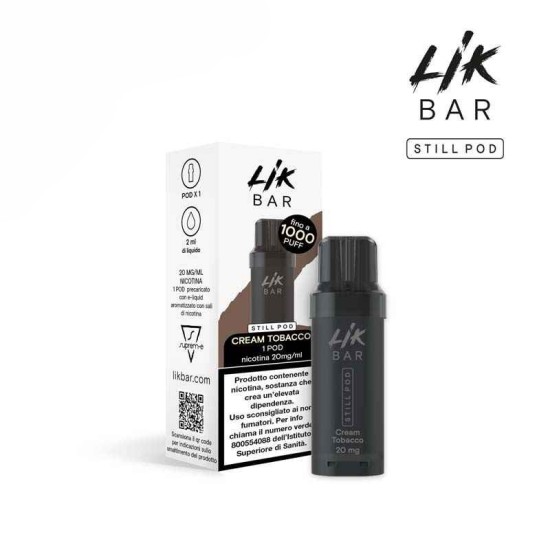 LIK BAR STILL POD - CREAM TOBACCO - Senza Nicotina