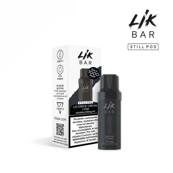 LIK BAR STILL POD - LICORICE CREAM - Senza Nicotina