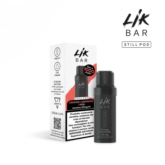 LIK BAR STILL POD - ORANGE LEMONADE - Senza Nicotina