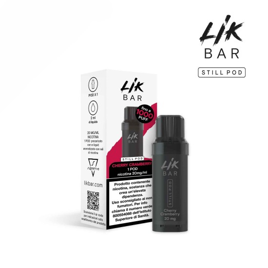 LIK BAR STILL POD - CHERRY CRAMBERRY - Senza Nicotina