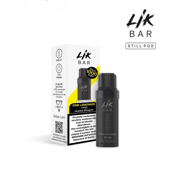 LIK BAR STILL POD - PINK LEMONADE - Senza Nicotina