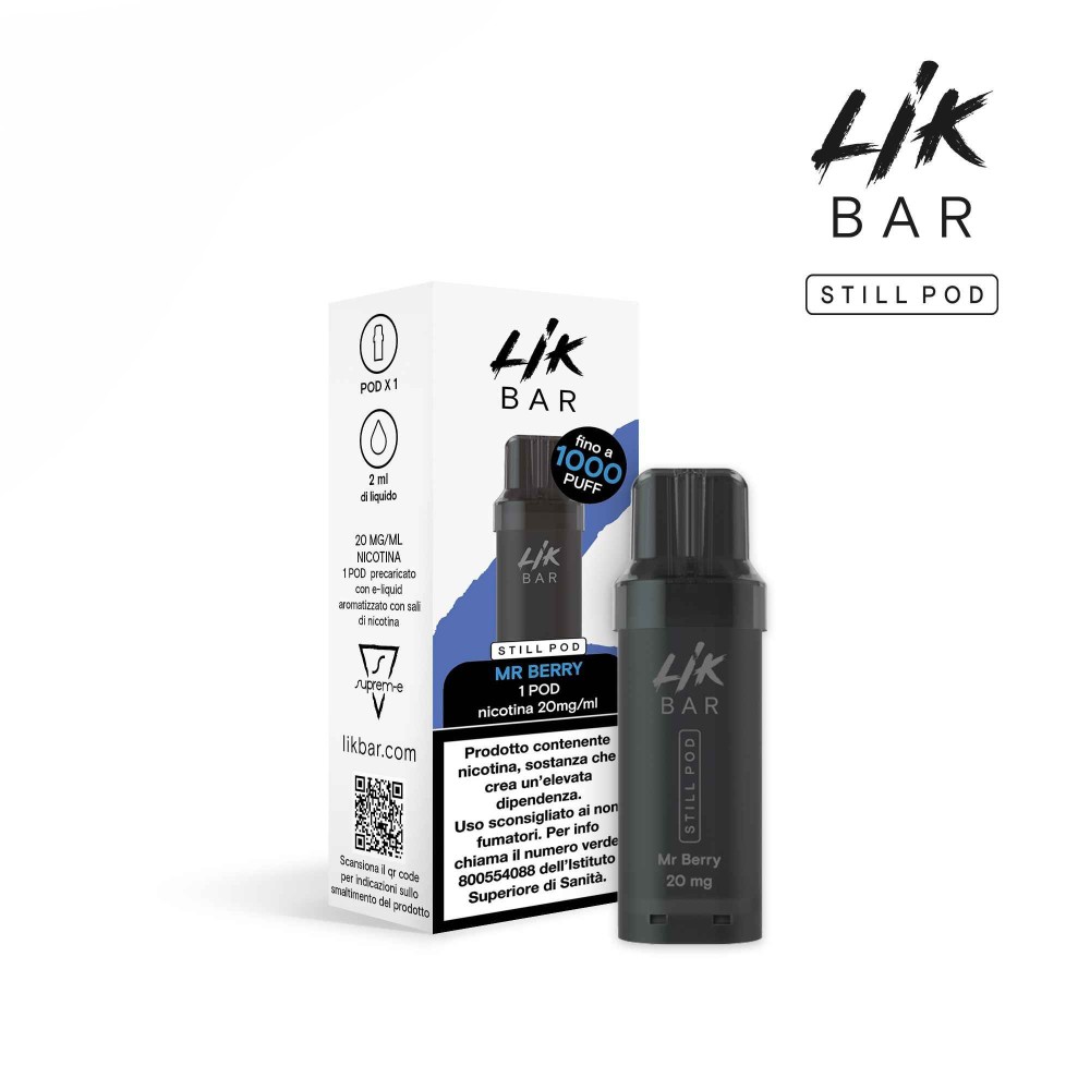 LIK BAR STILL POD – MR BERRY - Senza Nicotina LIK BAR STILL POD – MR BERRY - Senza Nicotina