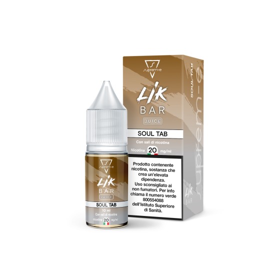 LIK BAR TABACCO SOUL TAB 10ml Liquido per Sigaretta Elettronica by Suprem-e