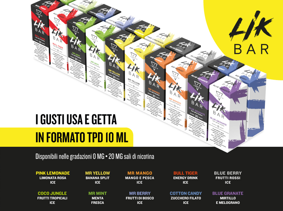 LIK BAR LIQUIDI PRONTI 10 ML TPD