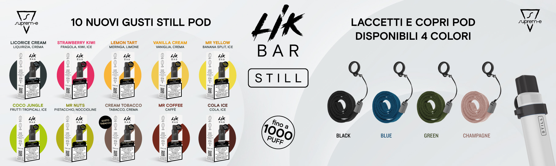 LIK BAR STILL 10 NUOVI GUSTI E ACCESSORI